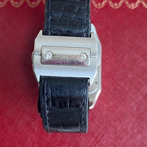 Cartier Men's Santos 100 XL Diamond Watch (PREOWN) - Picture 8 of 10